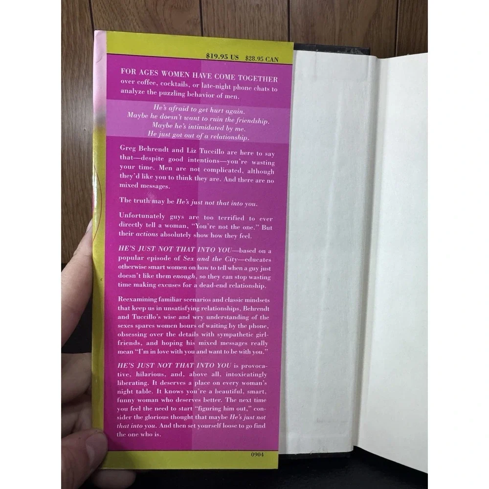 He's Just Not That Into You by Greg‎ Behrendt and Liz Tuccillo (Hardcover book)